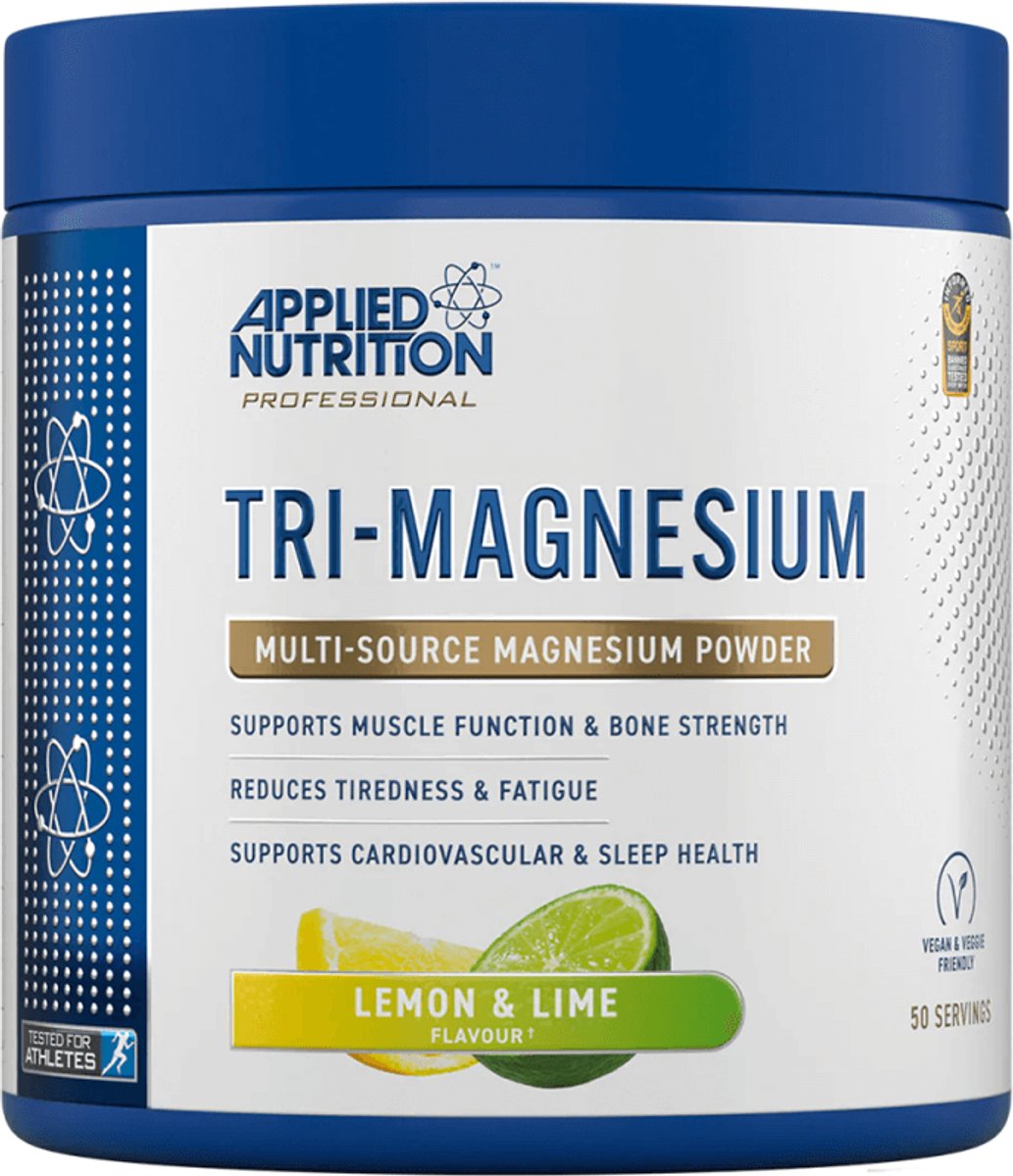 Applied Nutrition Tri-Magnesium (200g) Lemon & Lime - Vitaminen, mineralen & gezondheid - Mineralen