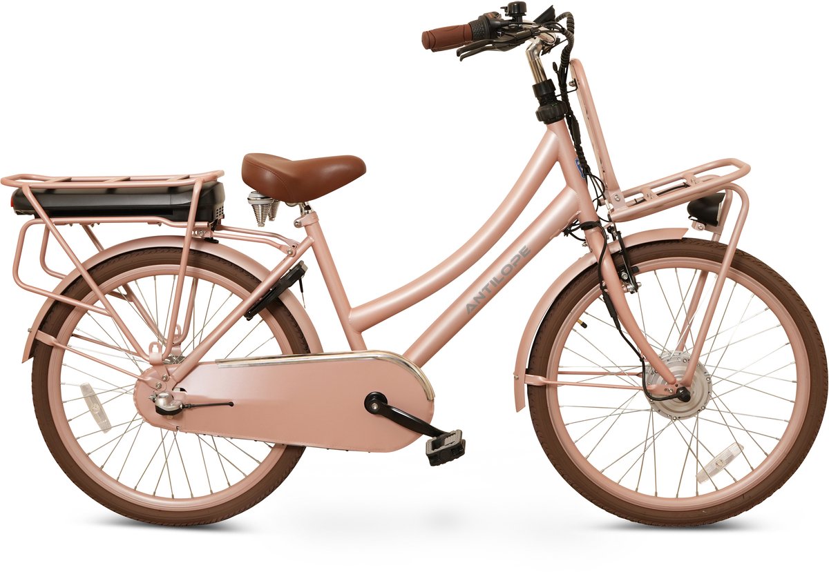 Antilope Cargo Plus N3 Elektrische Transportfiets 24 Inch 40 Cm Dusty Rose - Antilope - €779,00