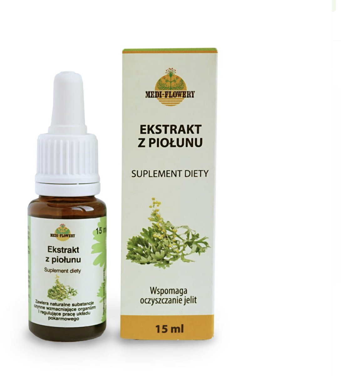 Alsem-extract. 15ml. Alsemkruid. Absinthii herba. Gemaakt in de EU (Ekstrakt z piołunu)