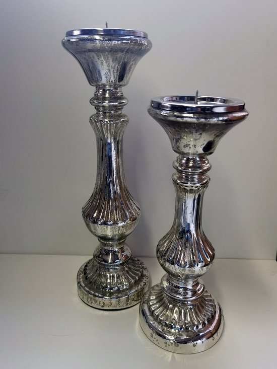 Set Van 2 Kristallen Kandelaars Cristal D'Arques Uit Frankrijk | Kandelaar Set Van 2 Kristallen Kandelaars Cristal D'Arques Uit Frankrijk | Kandelaar