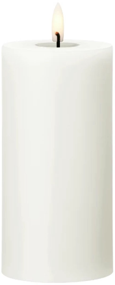 Ester & Erik Led Pillar kaars H15cm silky wit