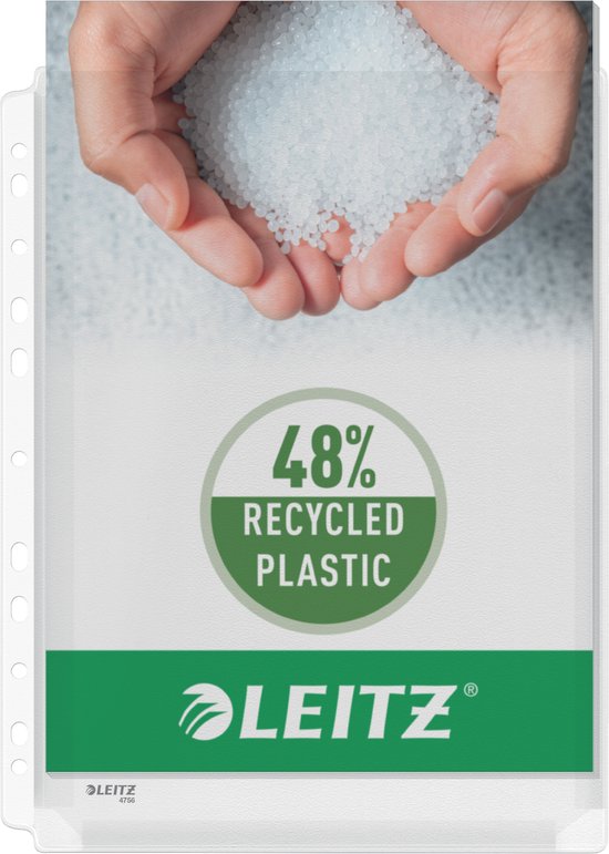 Leitz Premium Harmonica Showtas A4 - 48% Pre-consumer Gerecycled Plastic - 10 stuks - Transparant