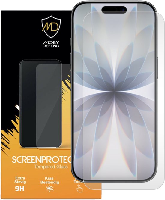 Protection d'écran iPhone 17 - MobyDefend Case-Friendly Screensaver - Glas trempé - Plaque de verre Convient pour : iPhone 17