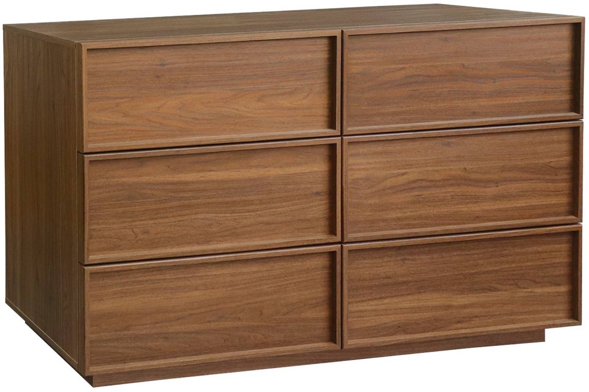 sweeek - Dressoir ladekast houtlook met 6 lades 120cm - kuba
