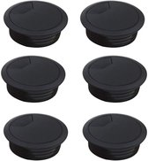 Kabeldoorvoer dop Kunststof ZWART Rond 50 mm