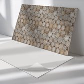 Wallfluent Vinyl Tegels - Houtnerven in De Collectie Vinyl Wandtegels - 40 cm x 20 cm - Beige PVC Tegels - Verpakking van 10 stuks - Rechthoek PVC Tegels - Texturen Plaktegels - Wand PVC Tegels - Plaktegels Keuken en Badkamer
