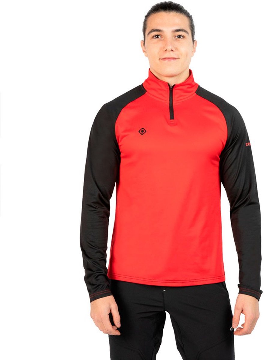 Izas Indus M Fleece Met Halve Rits Man Zwart