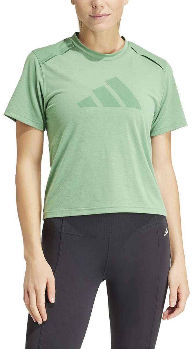 Adidas Power Bl T-shirt Met Korte Mouwen Vrouw Groen
