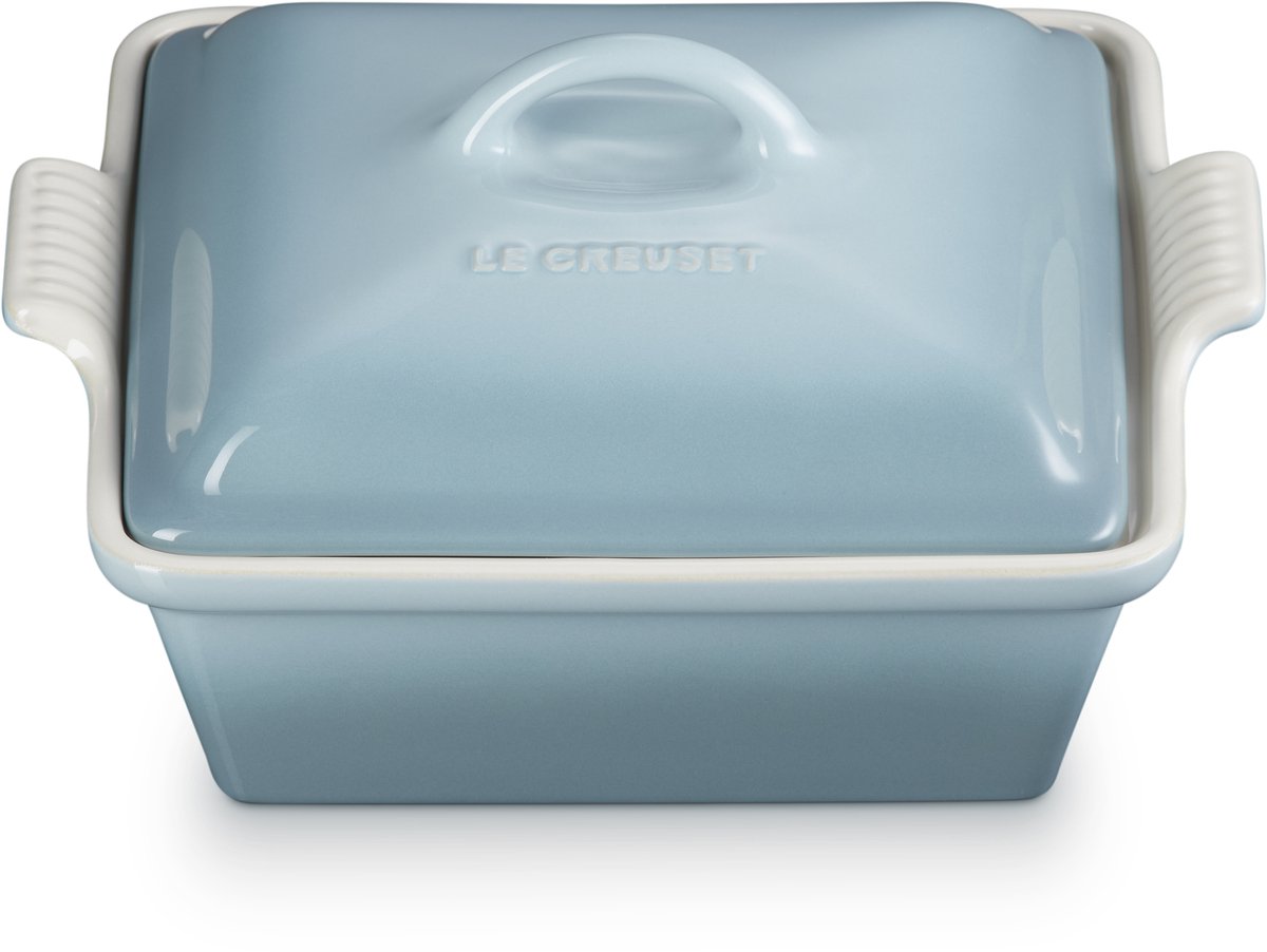 Le Creuset - Ovenschaal - Vierkant - Met Deksel - 23x23 Cm / 2,4 Liter - Sea Salt