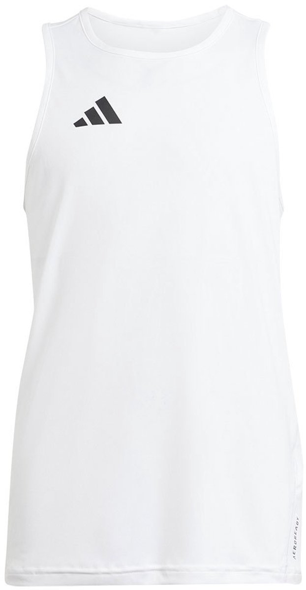 Adidas Team Singlet Mouwloos T-shirt 15-16 Years Jongens Zwart