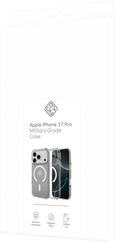 Coque Cazy pour iPhone 17 Pro - Compatible MagSafe - Coque arrière de qualité militaire - Transparente