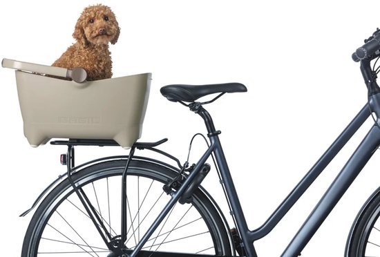 Panier vélo pour chien Basil Buddy MIK, marron biscotti