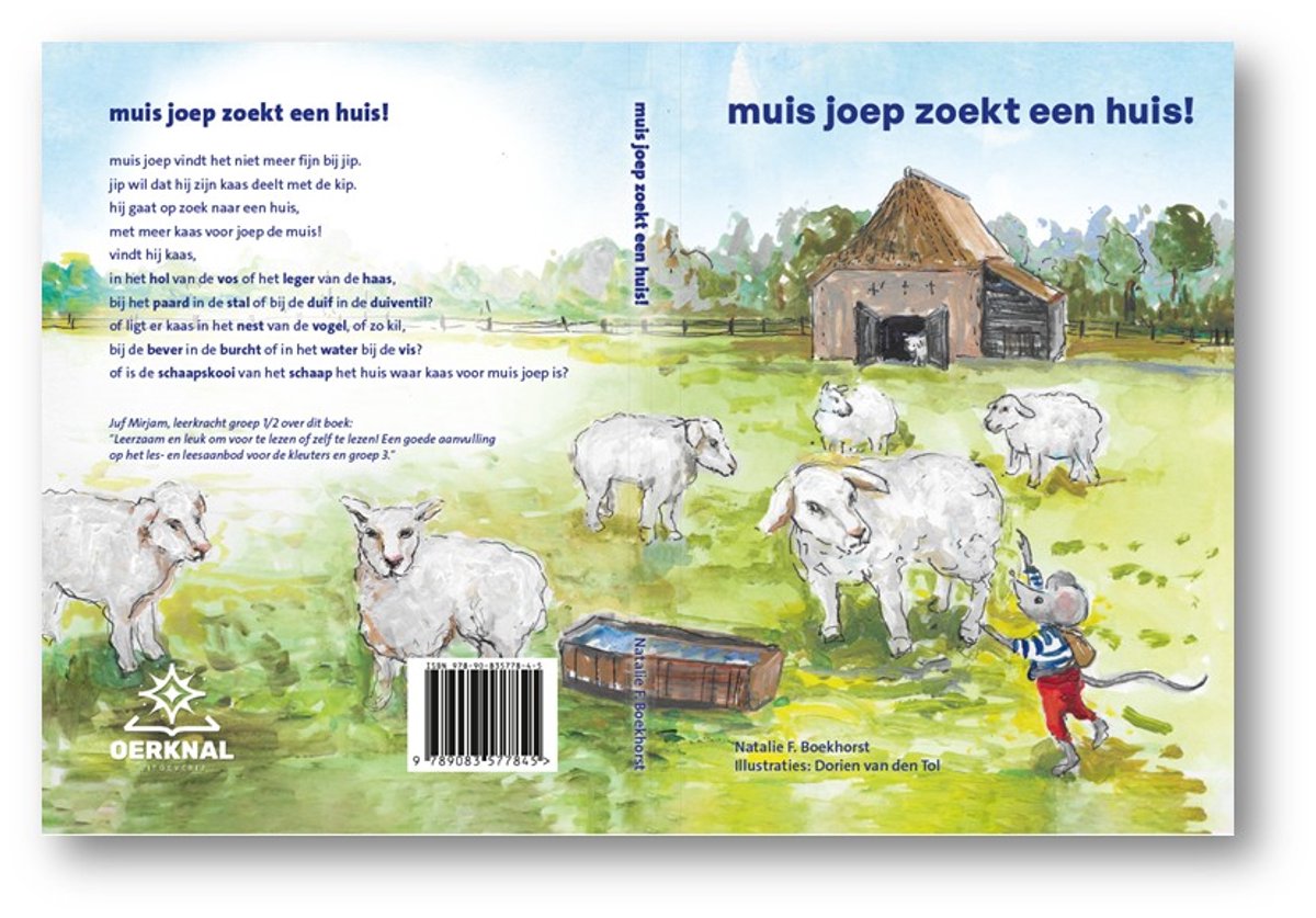 Muis Joep - muis joep zoekt een huis! - back cover