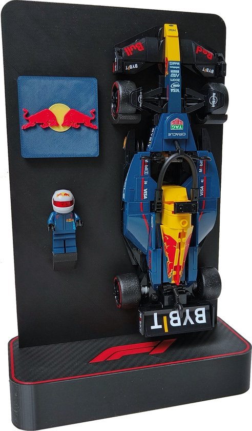 Foto: Smarthuis display stand geschikt voor lego speed champions red bull racing origineel logo premium design