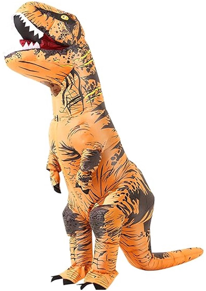 Cuhostki - Opblaasbaar T-Rex Dinosaurus Kostuum - Opblaasbaar Kostuum - T-Rex Pak - Carnavalskleding
