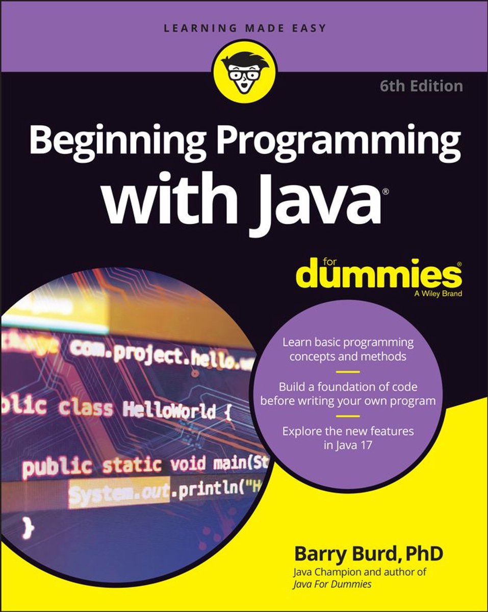 Omslag van Beginning Programming with Java For Dummies