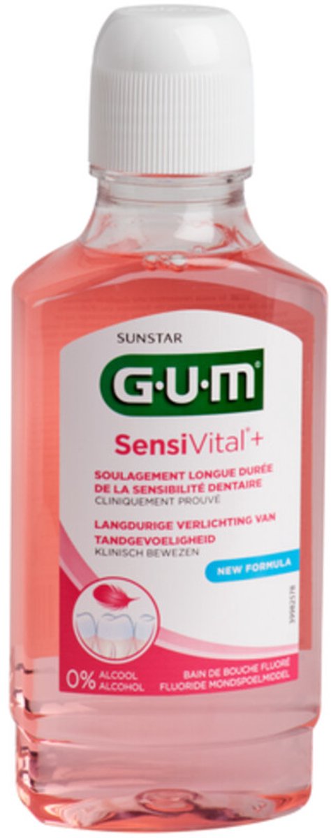 GUM Mondspoelmiddel SensiVital - 4 x 300 ml - Voordeelverpakking
