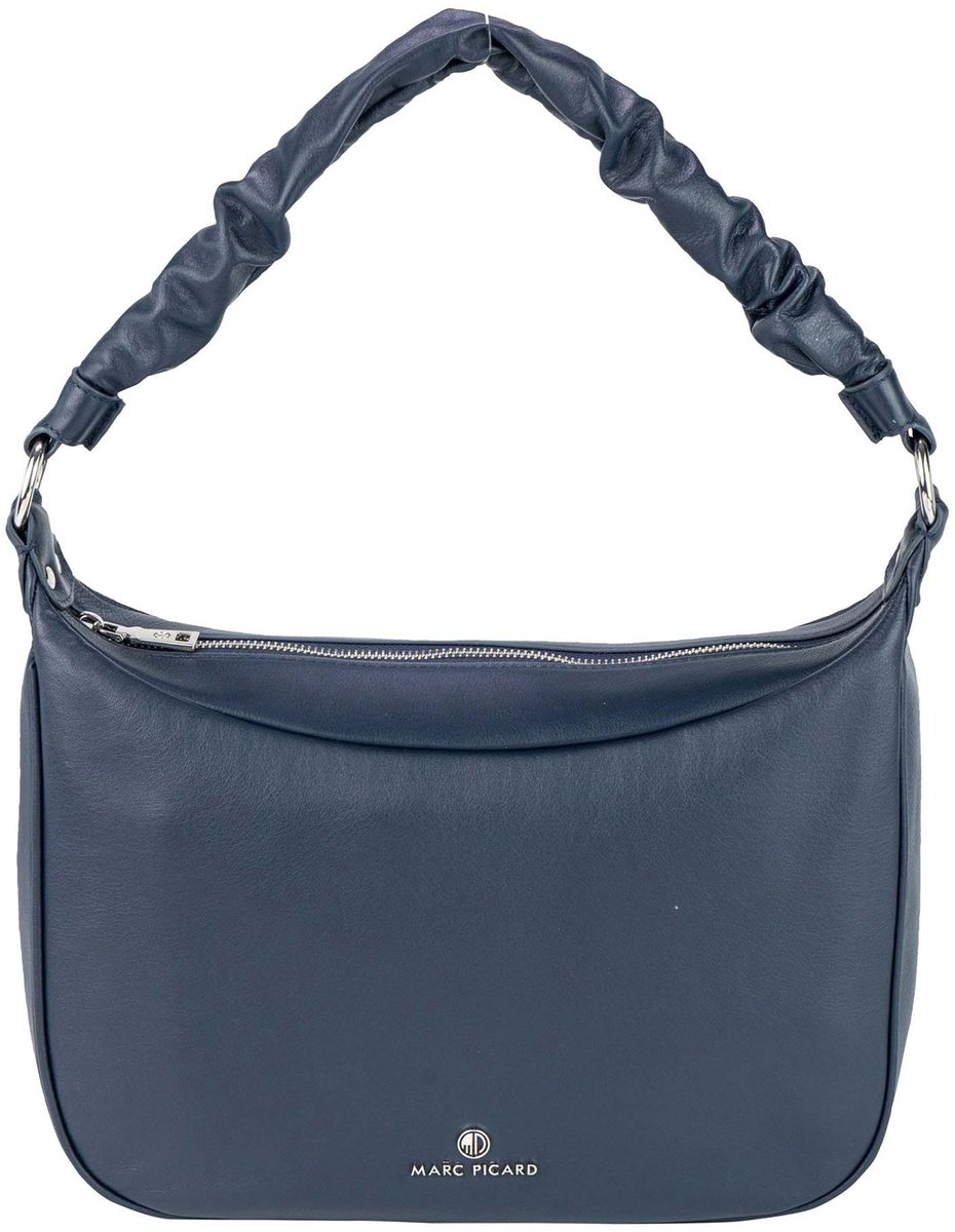 Marc Picard Leren schoudertas Umbria Shoulder Bag Knot Navy donkerblauw