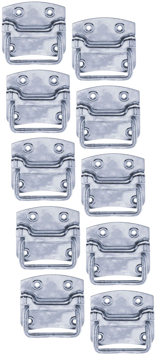 Alberts 824099 kistgreep, blauw gegalvaniseerd, 80 x 74 mm, set van 10
