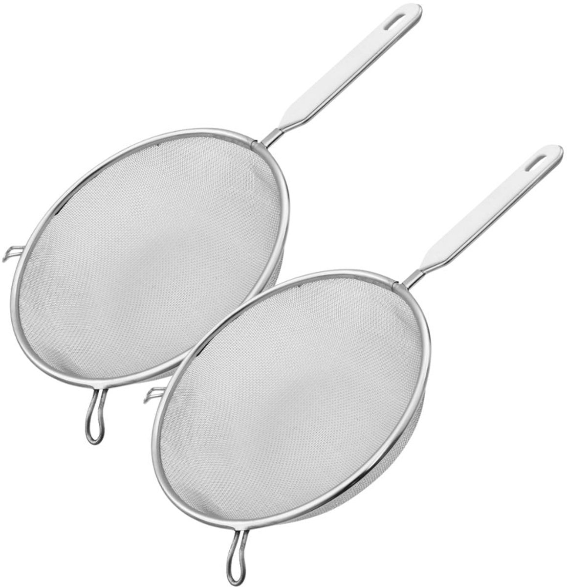 Set van 2 RVS vergieten met steel diameter 20 cm Fackelmann Basic