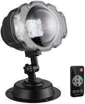 Waterdichte LED Sneeuwvlok Projector Lamp - Feestelijke