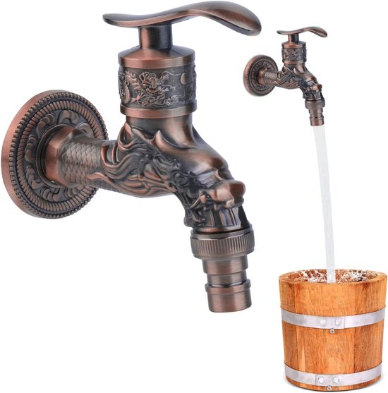 Buitenkraan Buiten Tuinkraan Tuinkraan Volledig Koper Koudwaterkraan Antifrost Kraan Zonnekraan Geschikt Voor Outdoor Garden Garden Bal