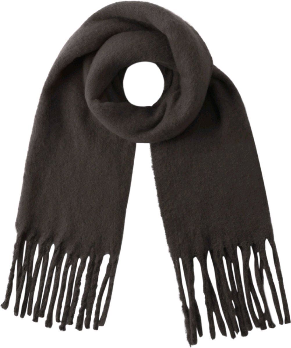 Trendy Najaars Sjaal – Heerlijk Zacht & Warm – 180x50 cm – Polyester – Herfst/Winter chocolade - bruin