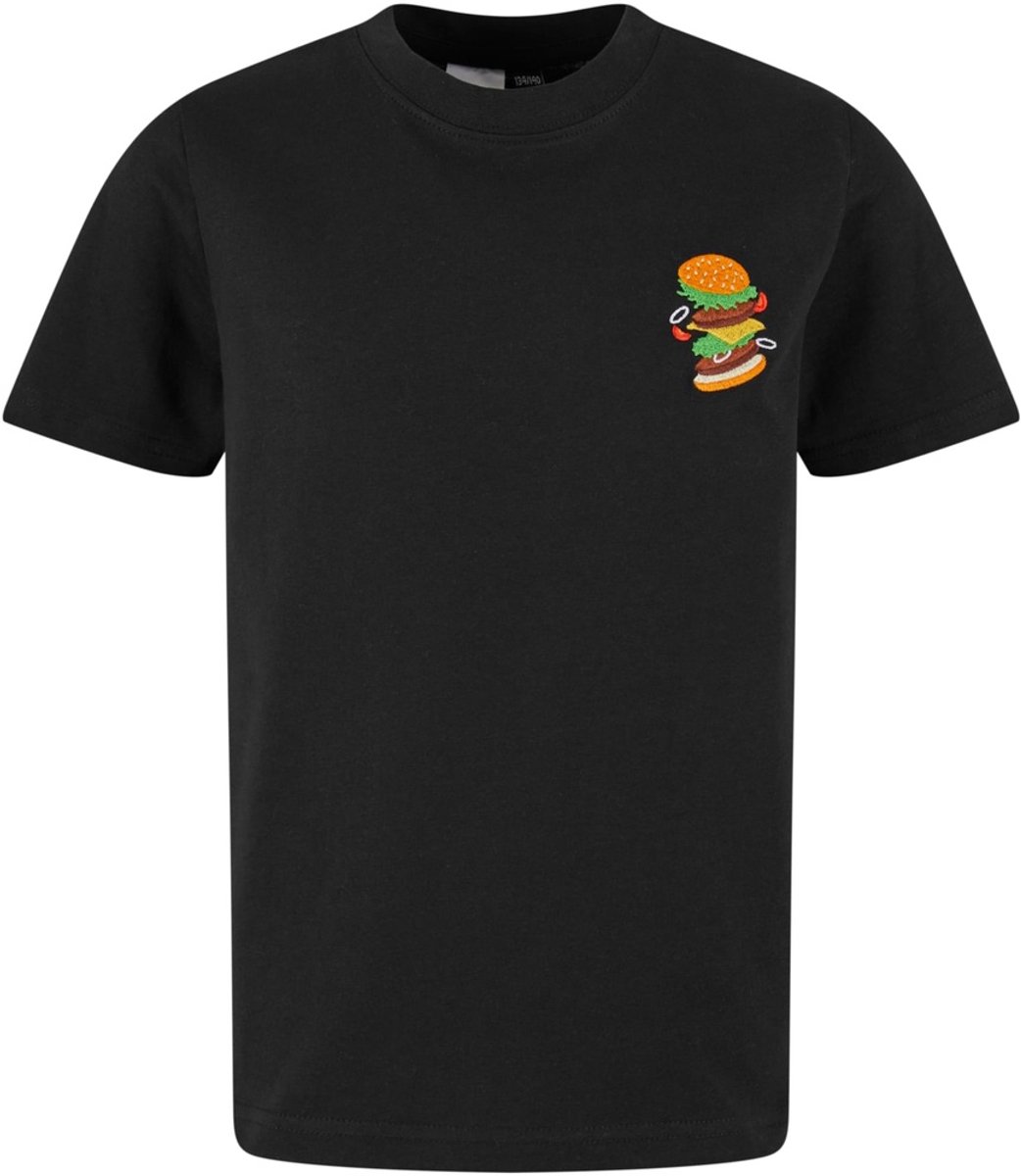Mister Tee Kinder T-Shirt Burger Love Emb MTK359 -122/128 Zwart
