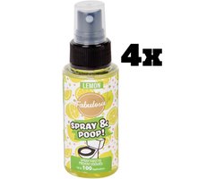 4x Fabulosa Spray & Poop geurneutralisator