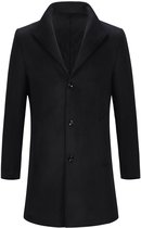 Manteau En Cuir Véritable Prandina Pour Homme - Taille 52 - Bleu - Style Blouson Aviateur Long - Occasion TB