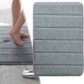 GLODI GOODS® Absorberende Badmat Antislip 40x60 cm - douchemat – memory foam antislipmat – LICHTGRIJS