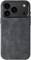Coque de Luxe Alcanside pour Apple iPhone 17 Pro Max - Protection antichoc Magsafe 360° - Coque Alcantara Premium - Protection optimale à 100 % - Gris sidéral