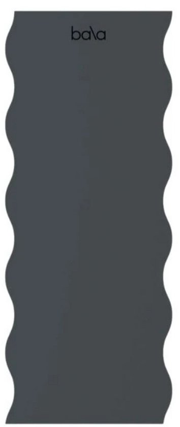Bala The Wavy 5mm – Pilates Mat & Yogamat – Yoga, Pilates, Aerobics en Revalidatie Mat 5 mm Dik – Voor Krachttraining, Pilates, Yoga & Sport – Geschikt voor Fitness & Sporten – Charcoal Grijs