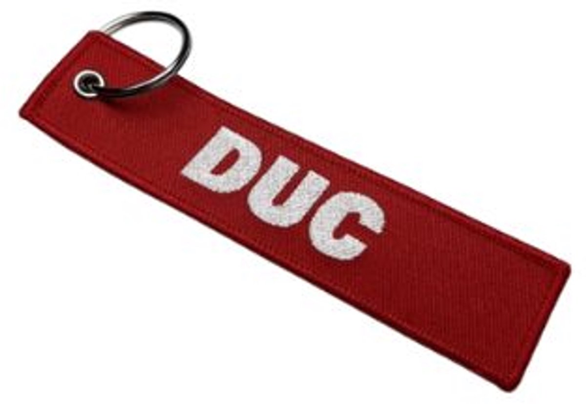 Duc sleutelhanger - Motor sleutelhanger - Motorrijder kado cadeau - Scrambler Multistrada - Monster Panigale Diavel - Ducati accessoires