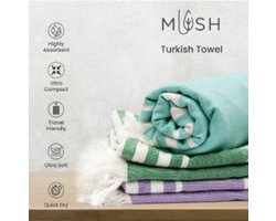 100% Bamboo Large Bath Turkish Towel - Towel for Bath, Travel, Gym, Beach, Pool, and Yoga - 75 X 150 cms - Color- Light Green