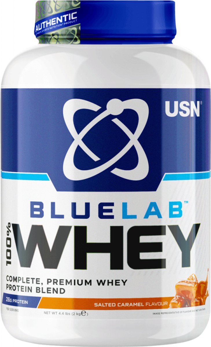 USN Blue Lab Whey (2000g) Salted Caramel - Eiwitten - Wei-eiwit Mix