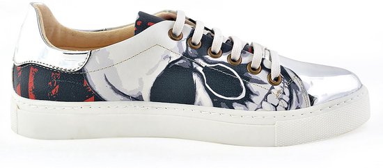 GOBY - Skull - Baskets pour femmes - Chaussures pour femmes - Haute qualité - Fait main - Imprimé filles - Taille 38