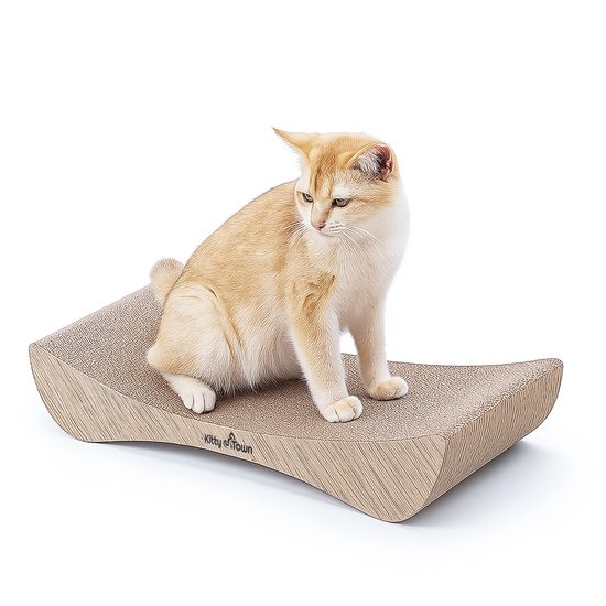 Kitty Town Leo Medium Krabkarton Sofa Licht Eiken Krabmeubel Krabplank Krabmat 3202051881