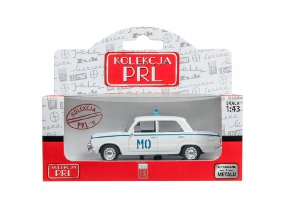 Daffi Fiat 125p Politie Modelauto 1:43 - Schaalmodel