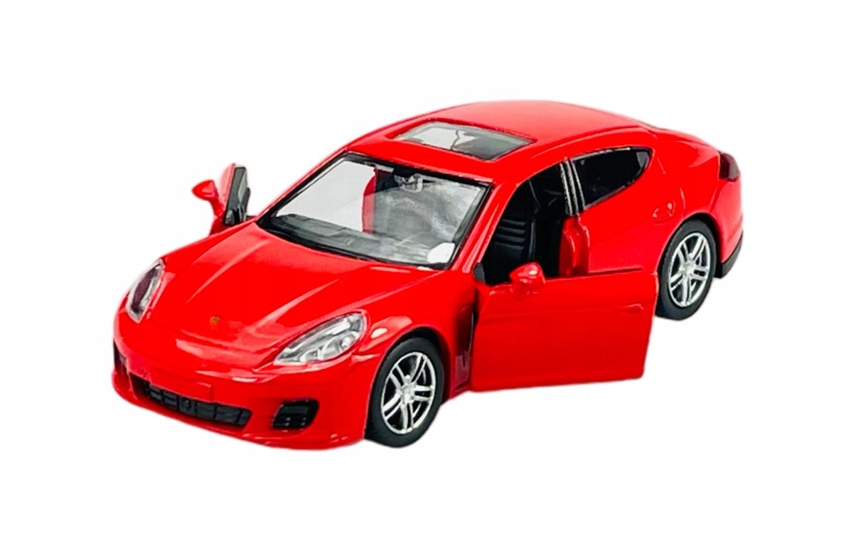 RMZ City Porsche Panamera Turbo Rood Metaal 12cm Nieuw Model