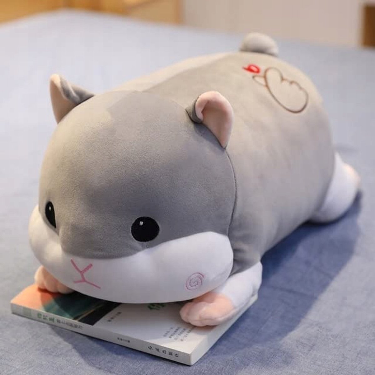 Pluche Hamster Knuffel met Dekentje 3-in-1 - Zacht en Decoratief