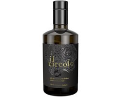 Premium Bio Olijfolie 0,5 ltr | 3de fles -45% of 4de -80% | Extra vierge biologisch | Bekroonde topkwaliteit | Italiaans | Oogst 24/25 | Rijk aan antioxidanten | Ideaal cadeau | Geïntegreerde schenktuit | il circolo extra virgin olive oil, NL-BIO-01
