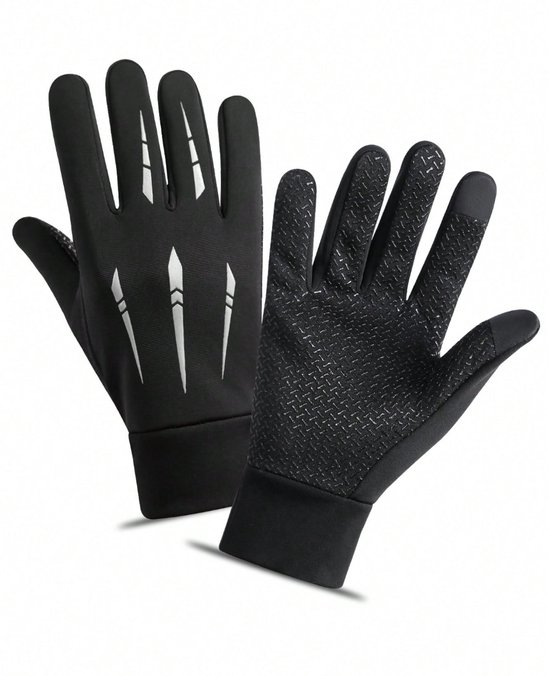 SAWANS Motorhandschoenen voor motorsport, paardrijden, voor dames en heren, harde knokkels, touchscreen, mountainbike, racefiets, wandelen, fietsen, klimmen, kamperen, skiën (2XL, zwart