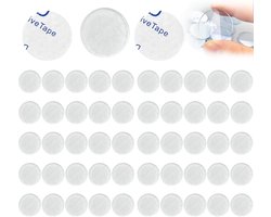 longziming -50-delige Set Transparante Antislip Glaspads – PVC Onderzetters 2,5 cm – Zelfklevende Beschermpads tegen Krassen en Glijden voor Glazen Tafels en Meubels