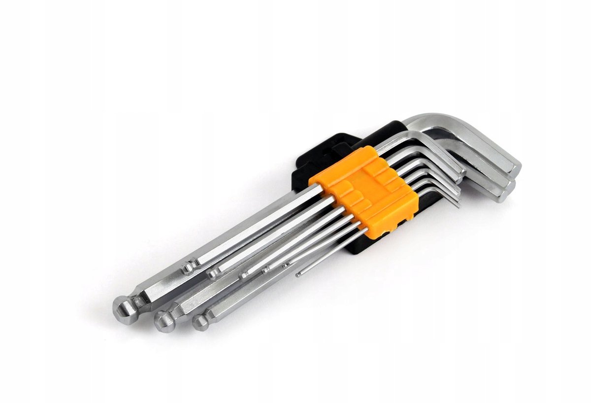 Amio Inbussleutelset 230mm 9-delig met kegelkop