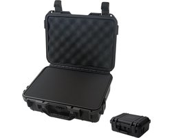 Van Delsem Pistool Koffer - Airsoft Wapenkoffer - Waterdichte Hardcase met Schuim - Schokbestendige Koffer met Sluiting & Handvat - 28.7x22x10.7 cm - Zwart