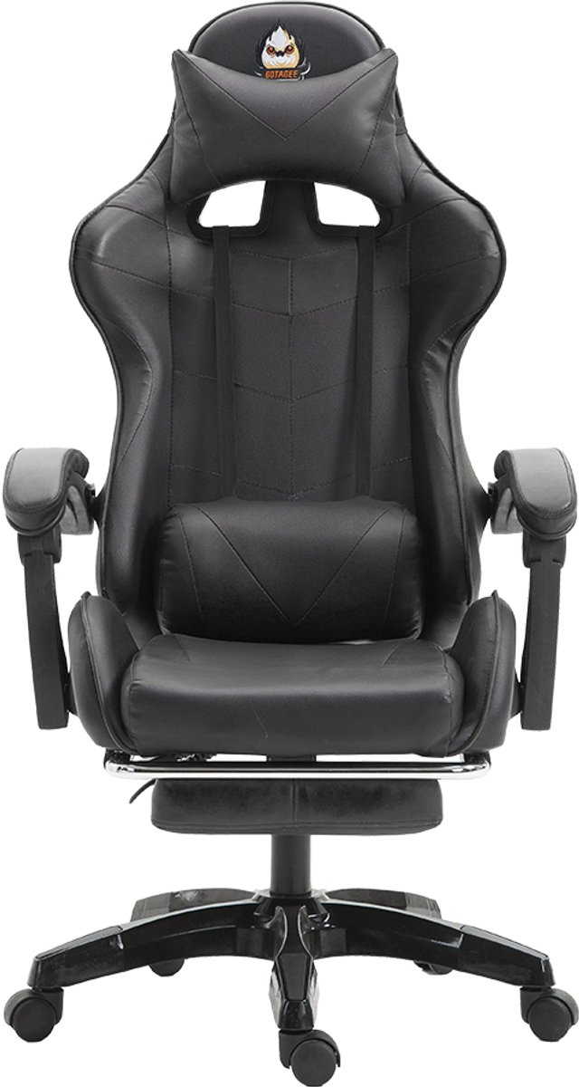 A.A.A.G. Ergonomische Gamingstoel met Lendensteun en Ligfunctie Zwart - afbeelding 2