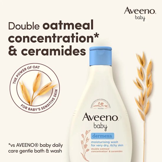 Aveeno Baby Dermexa Emollient moisturizing bath gel (250ml) van Merkloos — afbeelding 2