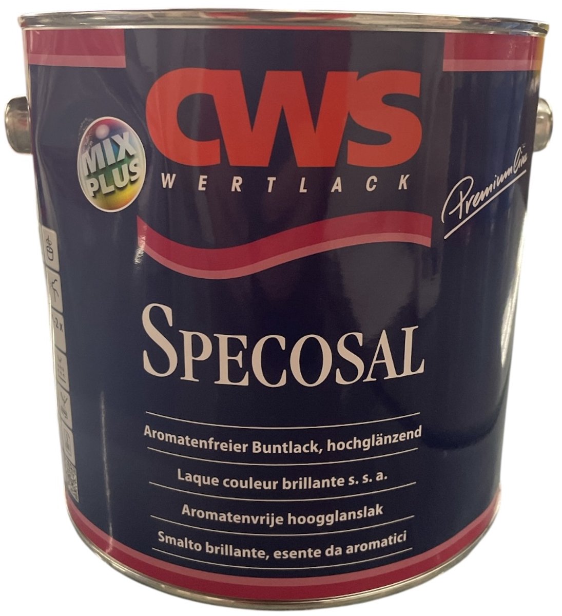 CWS Specosal - Solventgedragen hoogglans lak - Hout en diverse materialen - Binnen en buiten - 2.50 L - RAL 9005 Zwart