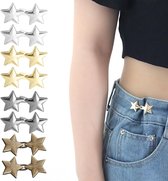 Réducteur de taille pour jeans, bouton ajustable, boutons à clipser, sans couture, pour jeans, boutons de réglage, 8 paires - Cyslmuk®
